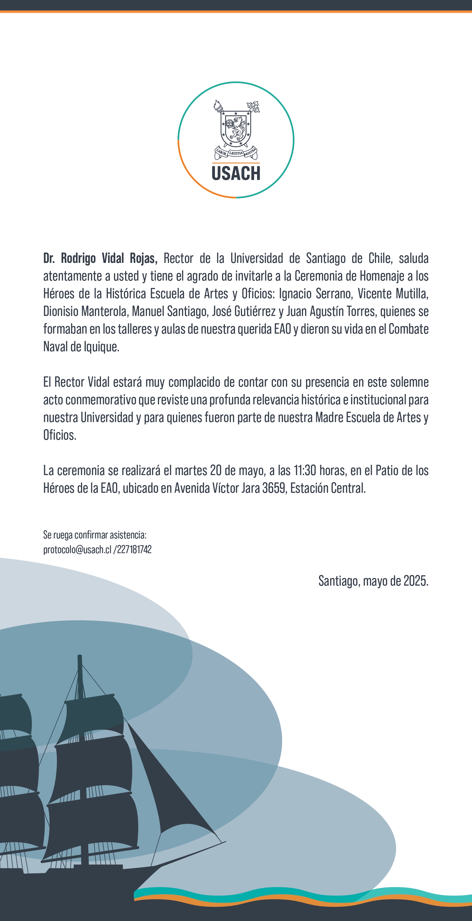 Afiche con los detalles de la actividad