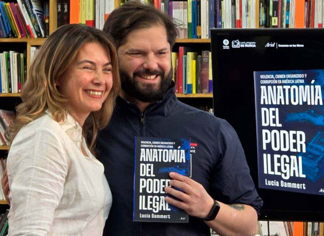 Lucía Dammert y Gabriel Boric