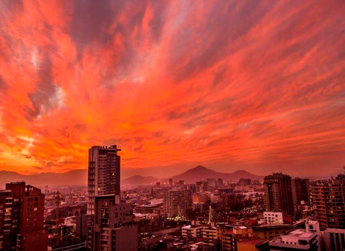 Atardecer en Santiago