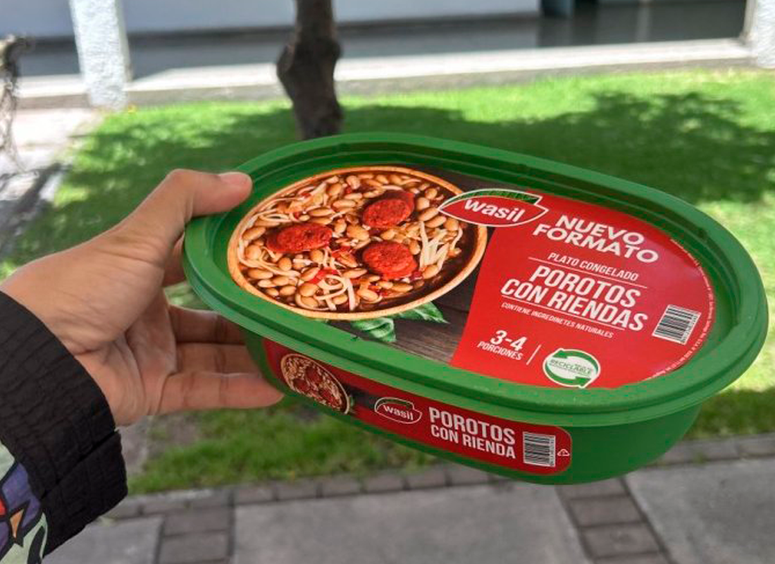 Casata con etiquetas de porotos.