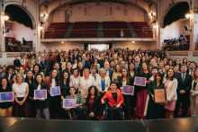 Presidenta Bachelet, ministras Jara, Williams, López y Orellana, en el Teatro Aula Magna  junto a autoridades y comunidad Usach