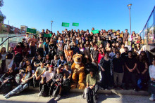 Autoridades decanato, usachín y estudiantes cachorros de la facultad de Química y Biología