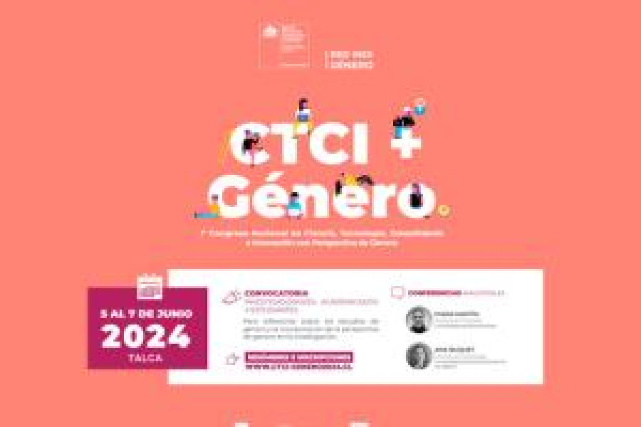 Usach será parte del Primer Congreso Nacional de Ciencia, Tecnología, Conocimiento e Innovación con Perspectiva de Género