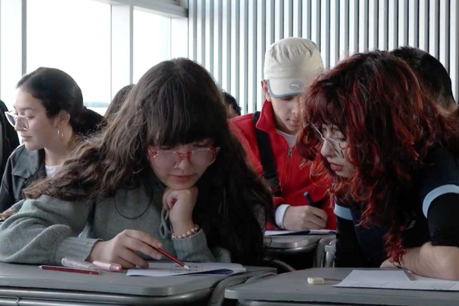 Estudiantes en el Campeonato Escolar de Matemática