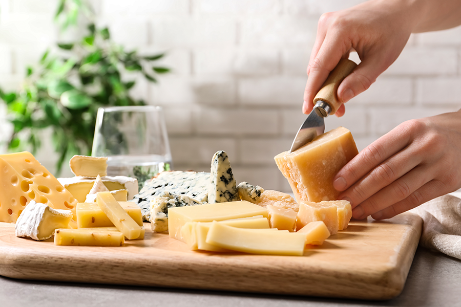 Picture of a cheese board.