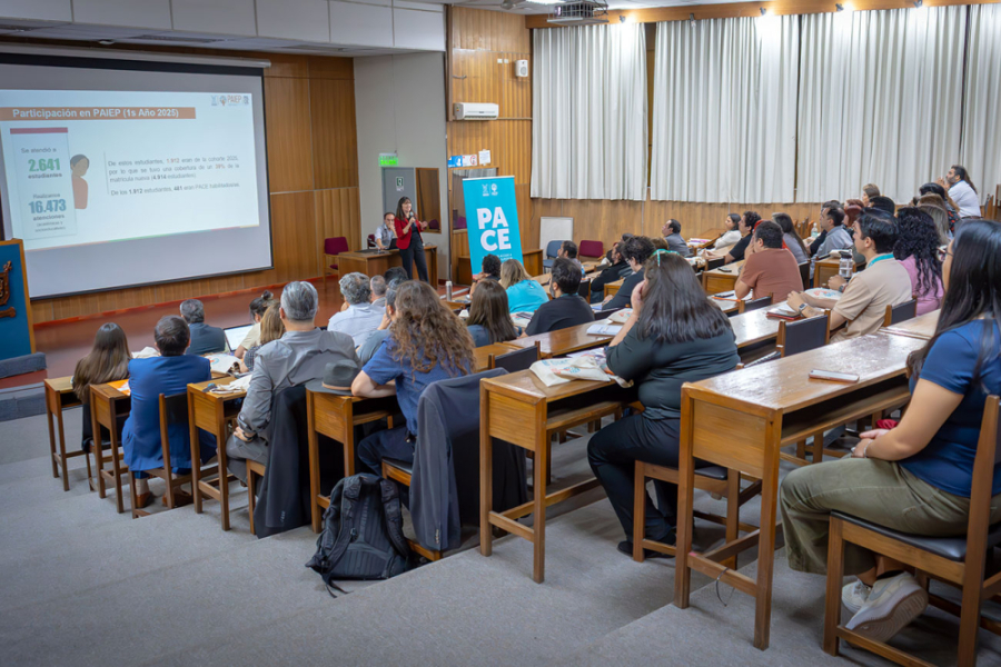 En la imagen se observa a los participantes de la actividad en el Auditorio Enrique Froemel de nuestra Universidad.