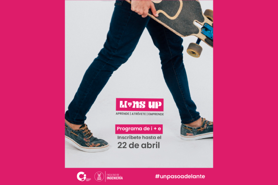 Afiche: en la imagen aparece un joven de la cintura hacia abajo con jeans y zapatillas cargan una patineta El fondo es blanco y el tras fondo es rosado. La información está debajo de las piernas