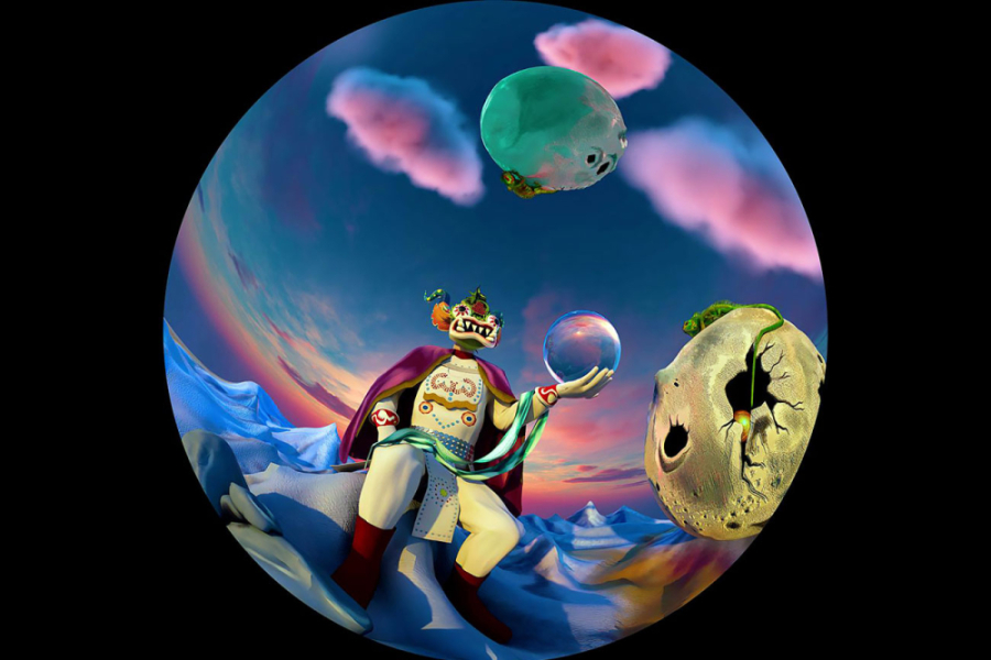 La imagen corresponde a una gráfica adaptada para el planetario del álbum Alturas de Machu Picchu