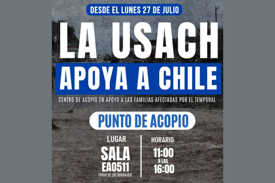 La foto corresponde al afiche de la campaña. Con letras blancas y azules