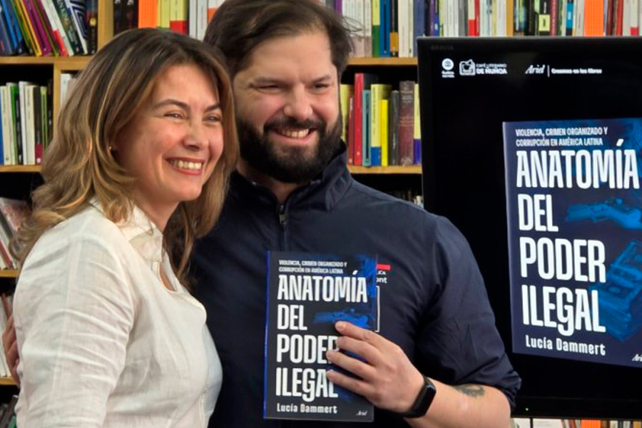 Lucía Dammert y Gabriel Boric