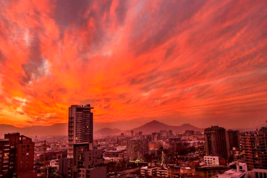 Atardecer en Santiago